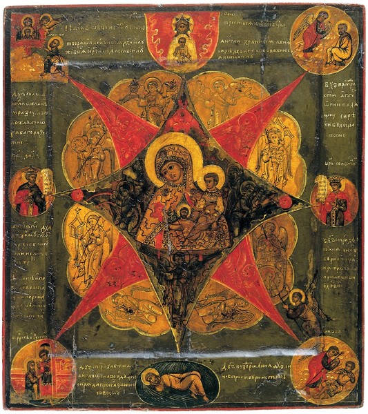 Gottesmutter „Unverbrennbarer Dornbusch“, Russland, 17. Jh. (Inv.-Nr. 325)