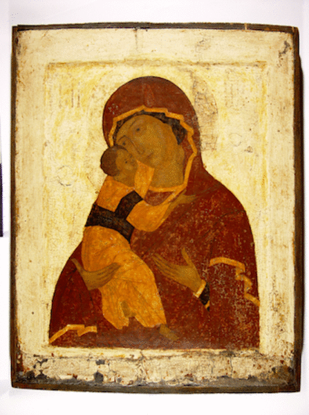 Gottesmutter von Vladimir, Russland, Ende 15. Jhd.